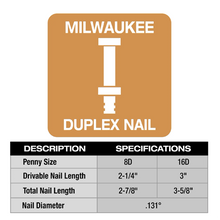 Load image into Gallery viewer, 2844-20 - M18 FUEL™ Duplex Nailer