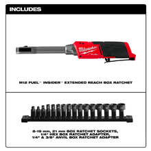 Load image into Gallery viewer, 3050-20 - M12 FUEL™ INSIDER™ Extended Reach Box Ratchet