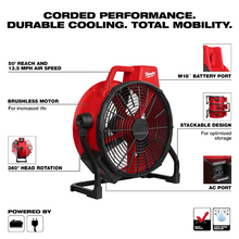 Load image into Gallery viewer, 0821-20 - M18™ Brushless 18&quot; Fan (Corded/Cordless)
