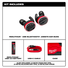 Load image into Gallery viewer, 2191-21 - REDLITHIUM™ USB Bluetooth® Jobsite Ear Buds
