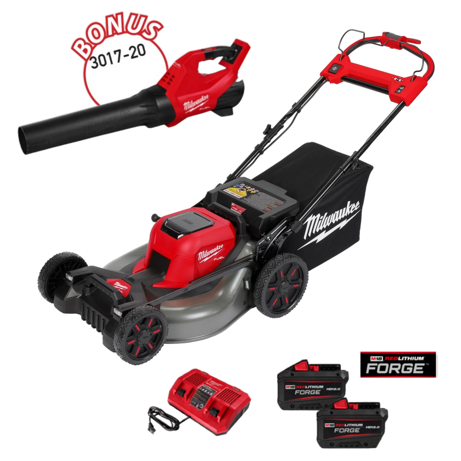 2823-22HDBL - M18 FUEL™ 21” Self-Propelled Dual Battery Mower Kit + M18 FUEL Blower