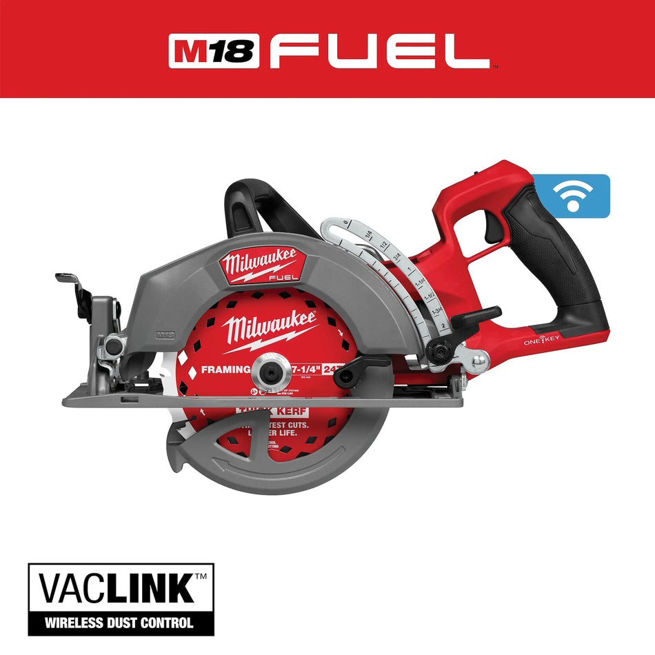 2931-20 M18 FUEL™ 7-1/4" Rear Handle Circular Saw w/ ONE-KEY™ Bare Tool