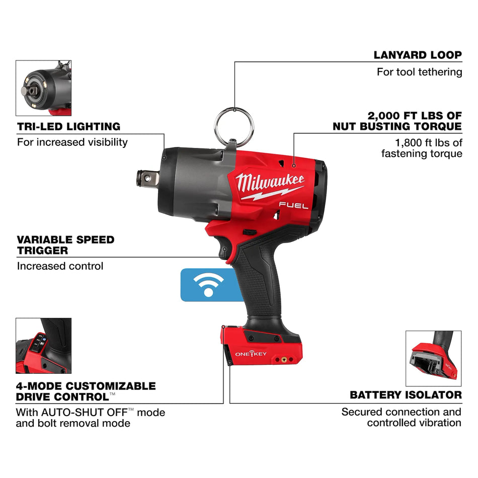 2964-20 - M18 FUEL™ 3/4" High Torque Impact Wrench with ONE-KEY™