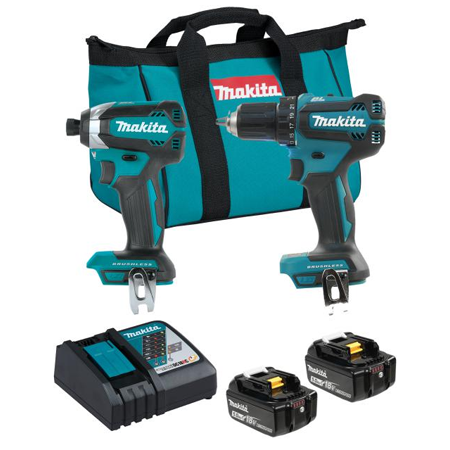 DLX2289TX1 - 18V LXT Brushless 2 Tool Combo Kit, 5.0Ah x2
