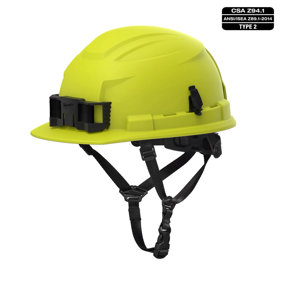 BOLT - Type 2, Class E, Safety Helmet, Front Brim, Non-Vented (Hi-Vis)