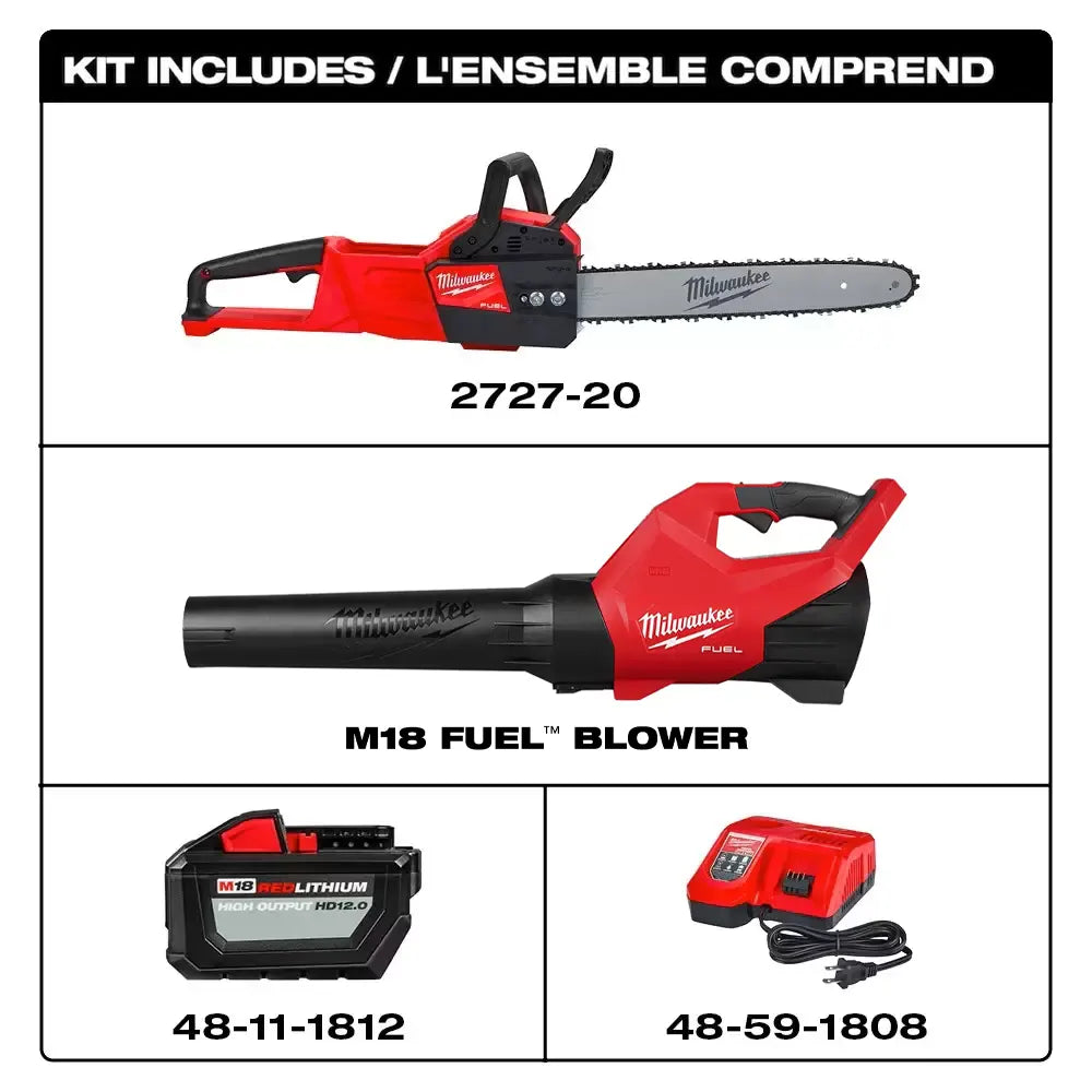 2727 21HDB M18 FUEL 16 Chainsaw Kit w M18 Blower 3017 20 Prime Fasteners Tools Winnipeg