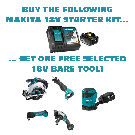 Y-00309 - 18V (5.0 Ah) Li-Ion Battery & Rapid Charger Kit w/ Bonus 18V Bare Tool (Select Option )