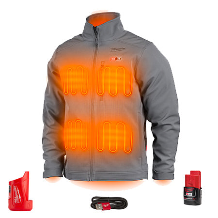 204G-21 - M12™ Heated TOUGHSHELL™ Jacket Kit (Gray)