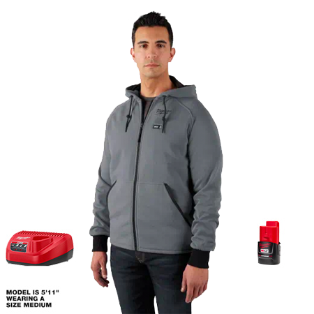 306G 21 M12 Heated Hoodie Kit Gray