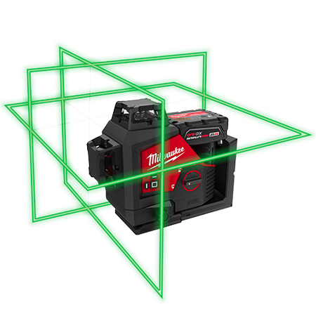 3632-21 - M12™ Green 360° 3-Plane Laser Kit