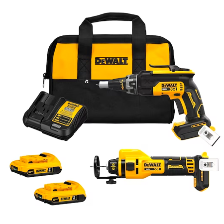 DCK265D2 - 20V MAX* XR® Brushless Drywall Screwgun and Cut-Out Tool Combo Kit (2.0Ah)